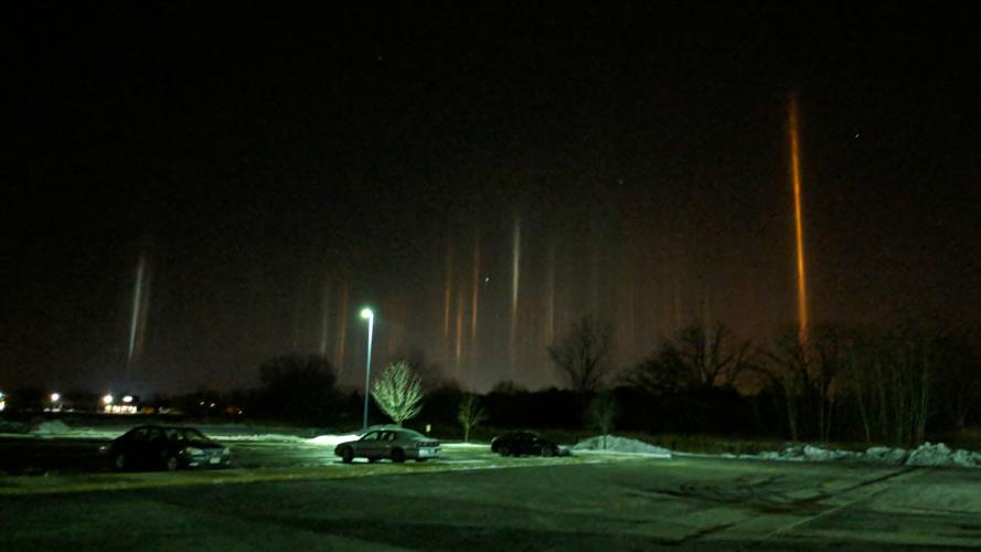 PHOTOS Light pillars spotted in the Madison area Content