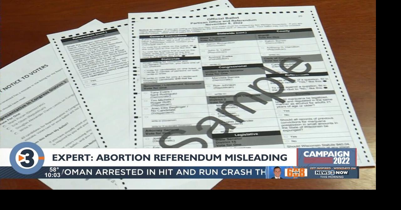 Dane County ballot abortion question an example of ‘misleading