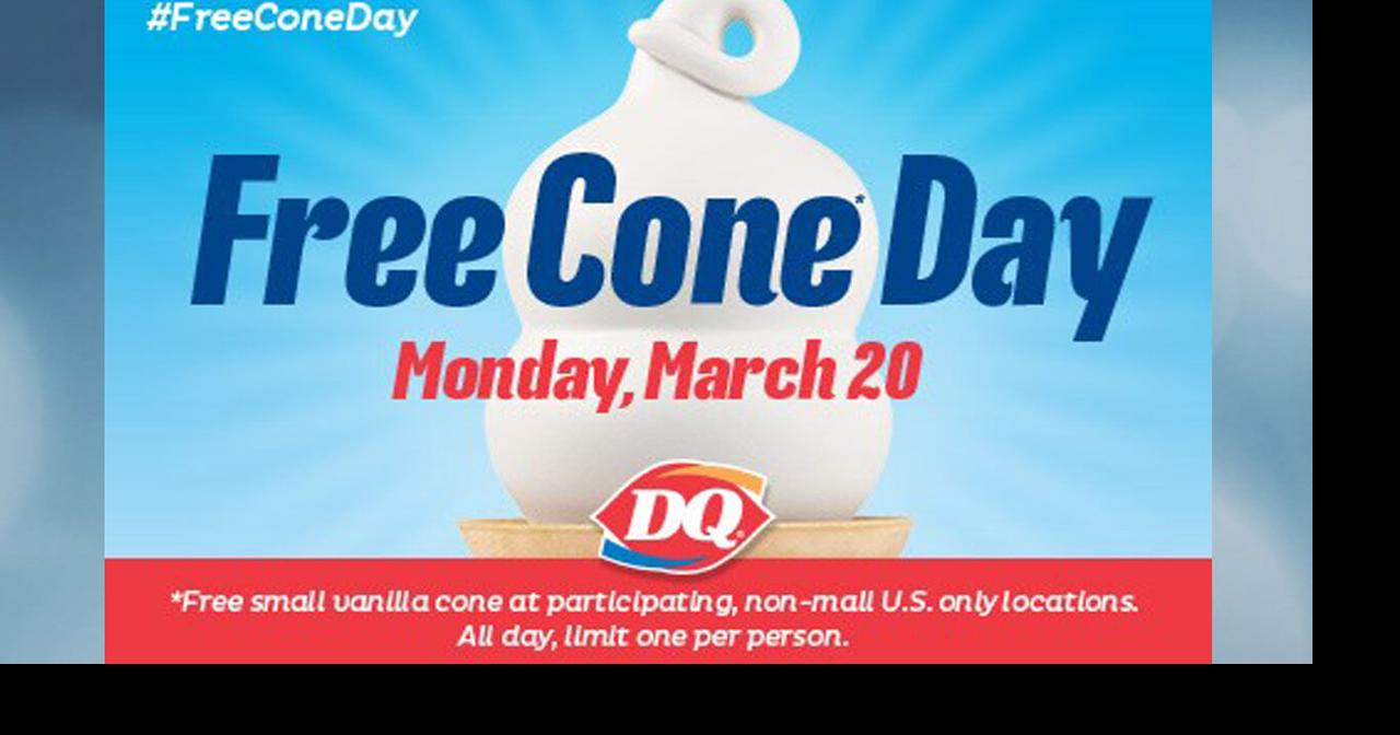 Dairy Queen ‘Free Cone Day’ set for Monday Features