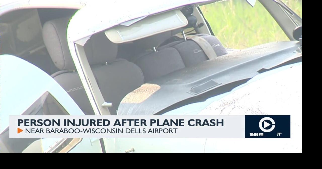 Person injured after plane crash