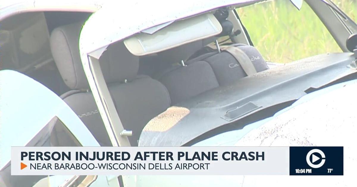 Person injured after plane crash