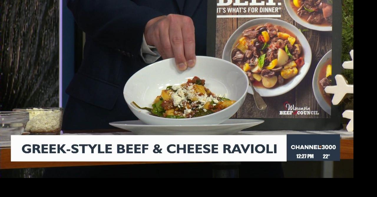 Wisconsin Beef Council’s Recipe for Greek-Style Beef and Cheese Ravioli