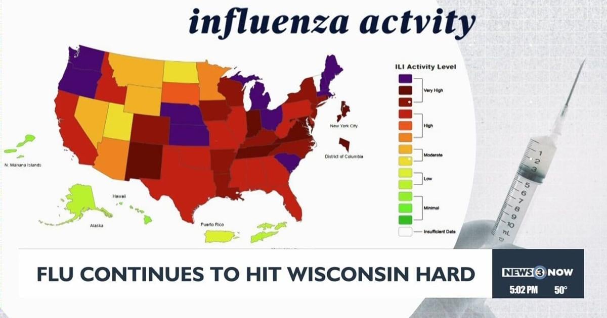 Wisconsin Flu Testing Graph Flu cases continue to hit Wisconsin in what experts are calling the ...