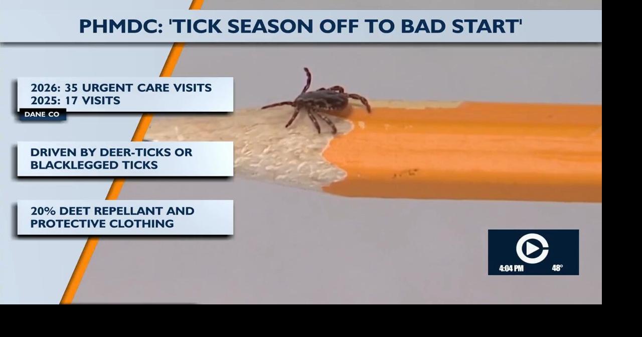 Dane County sees surge in tick-related urgent care visits - Channel 3000
