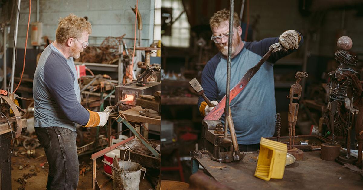 John Pahlas forges a unique artistic path through metal