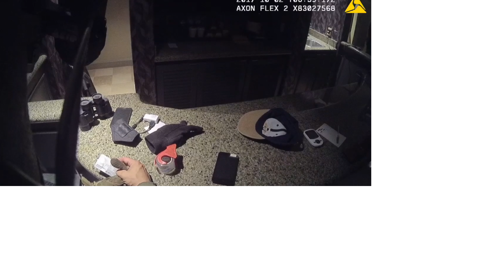 Newly obtained video: Gunman's room moments after gunfire stops in 2017