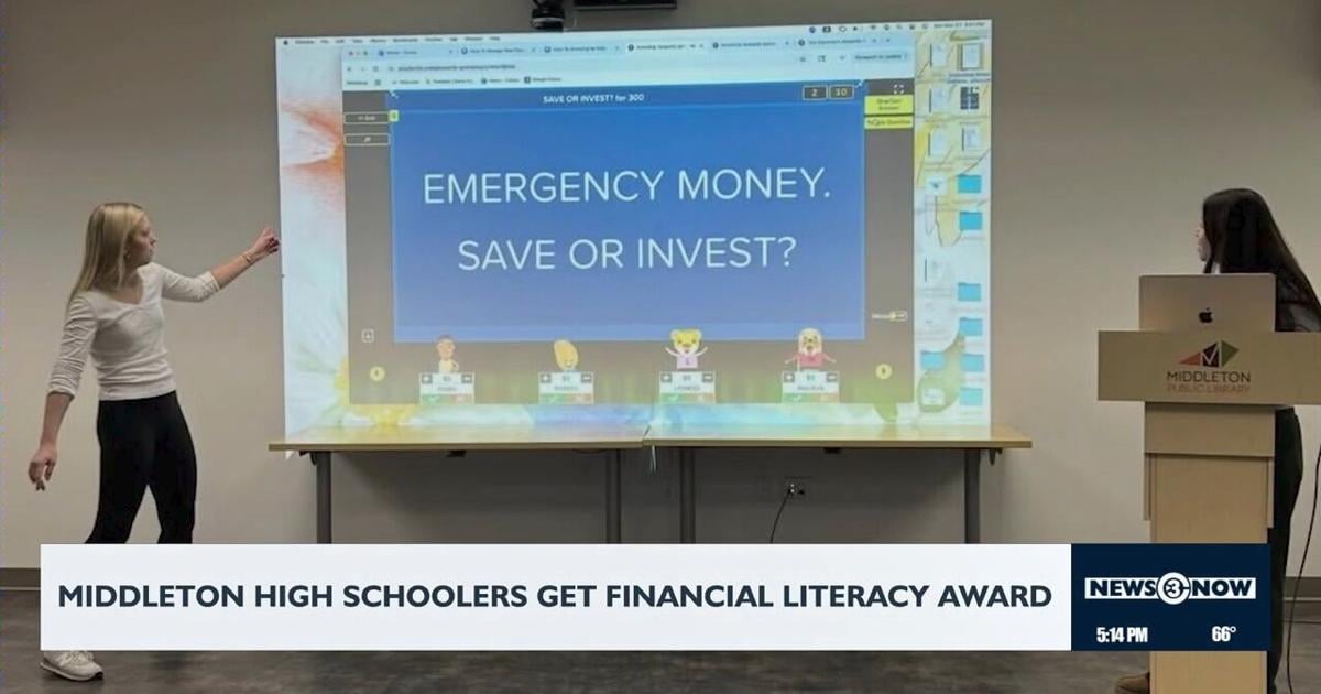 Siswa Middleton mendapat kehormatan karena mempromosikan literasi keuangan