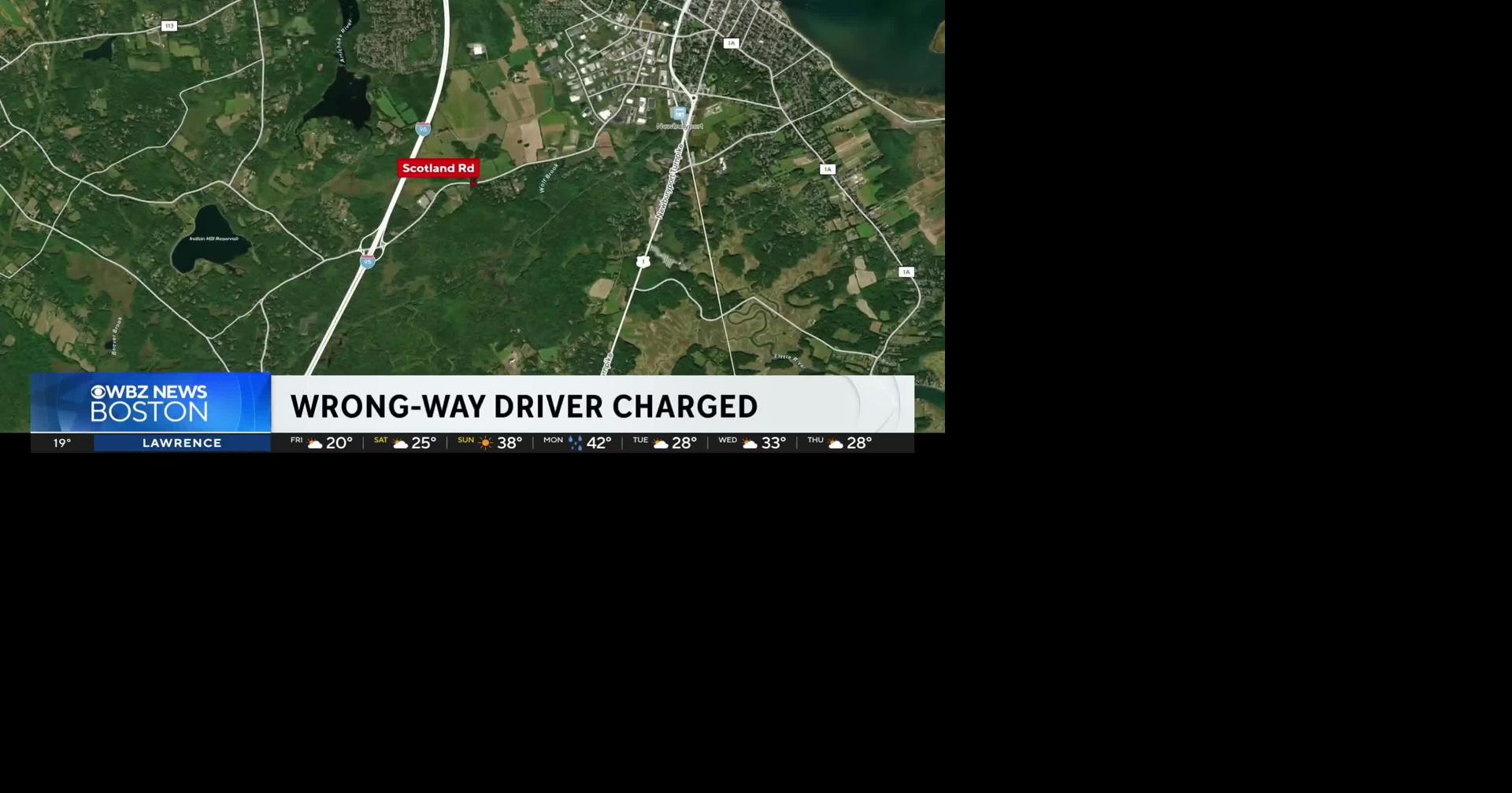 Wrong-way driver arrested on Christmas Day after chase through several Massachusetts towns