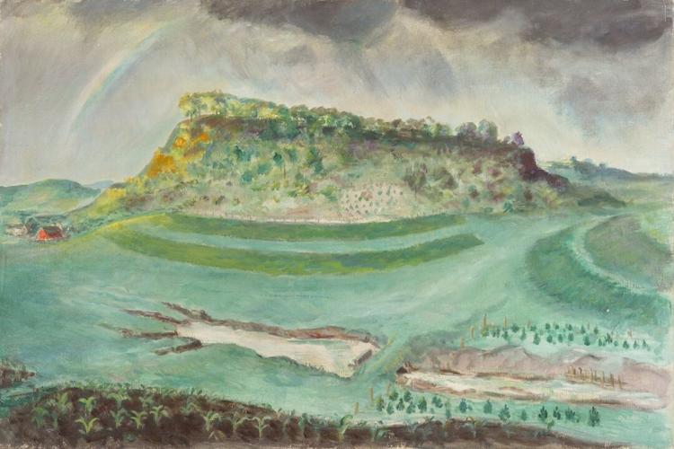 John Steuart Curry’s “Erosion and Contour Cropping” painting combines art and environmental messaging.John Steuart Curry’s “Erosion and Contour Cropping”