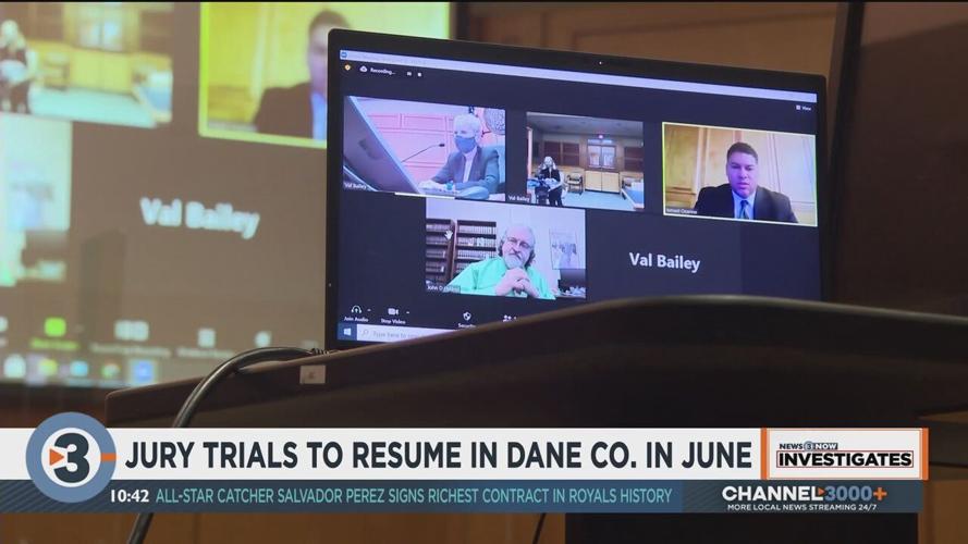 Growing backlogs, fewer closed cases in Dane County as jury trials set