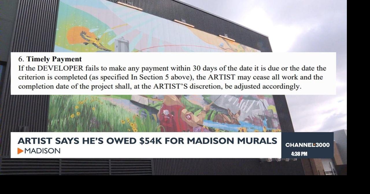 Milwaukee muralist still waiting for payment nearly a year after completing Madison project