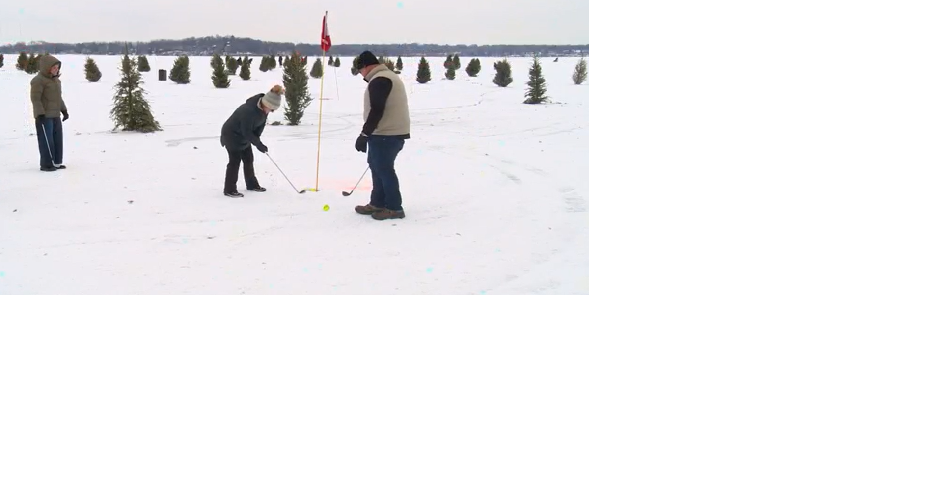 Super Bowl of Golf brings winter tradition to frozen Wisconsin lake