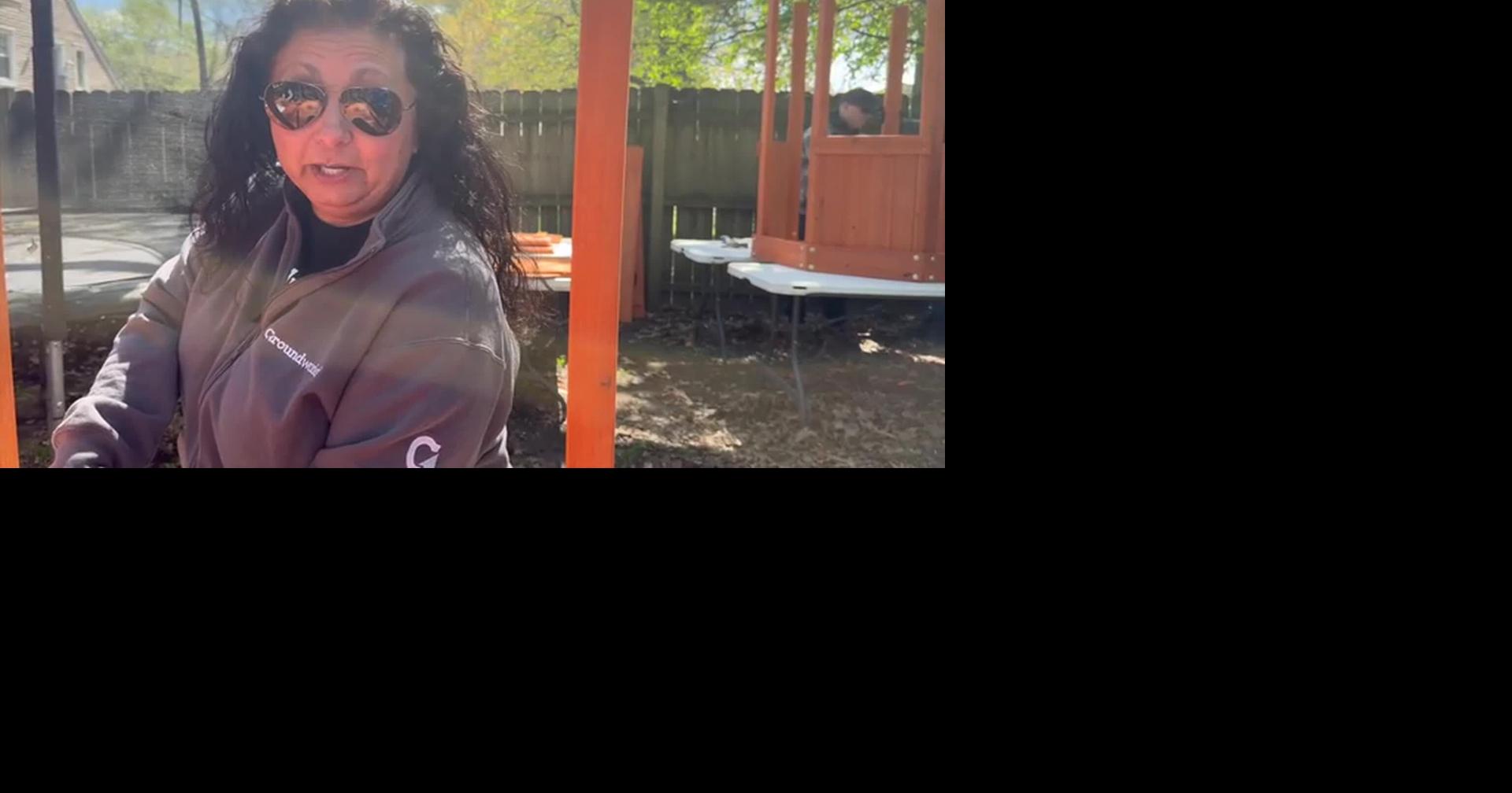 Roc Solid Foundation builds backyard playset for Virginia Beach girl, 3, battling cancer