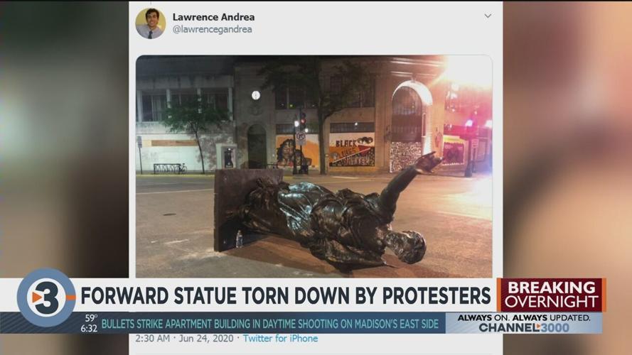 Crowds tear down statues, attack Wisconsin state senator Crime news