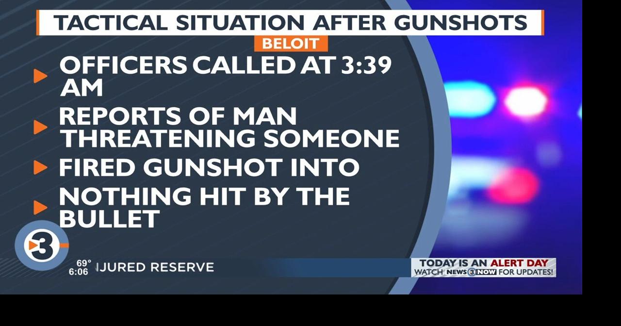 Beloit Tactical Operations Unit arrests man after gunshot, alleged threat overnight Crime news
