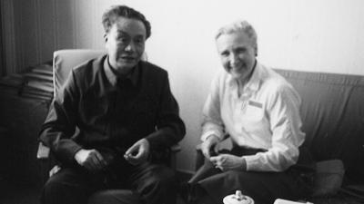 Ai Qing and Lenore McComas Coberly in Beijing, 1982