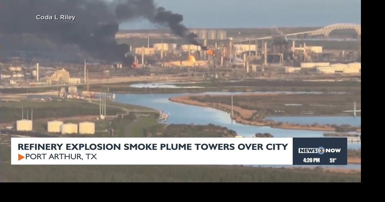 Refinery explosion smoke plume over city in Texas | Video | channel3000.com