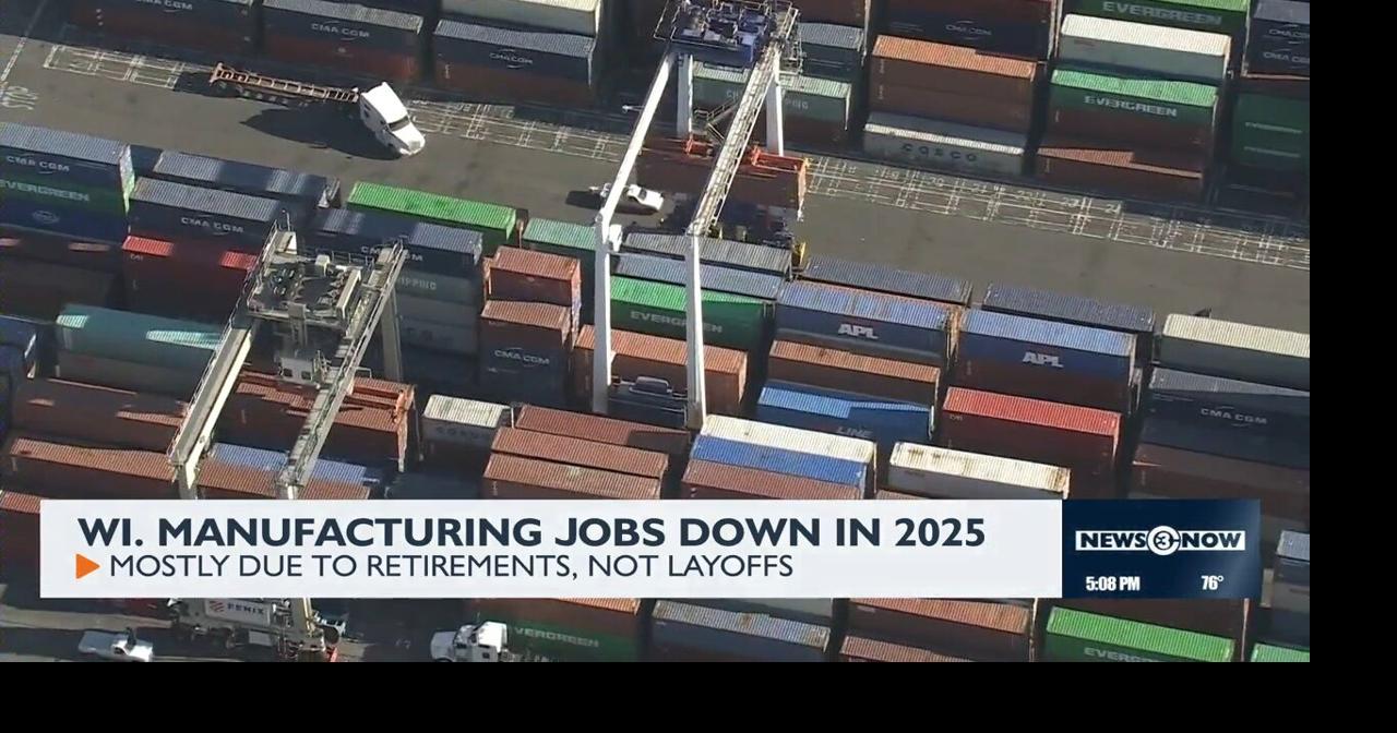 Wisconsin manufacturing jobs decline due to aging workforce and economic uncertainty