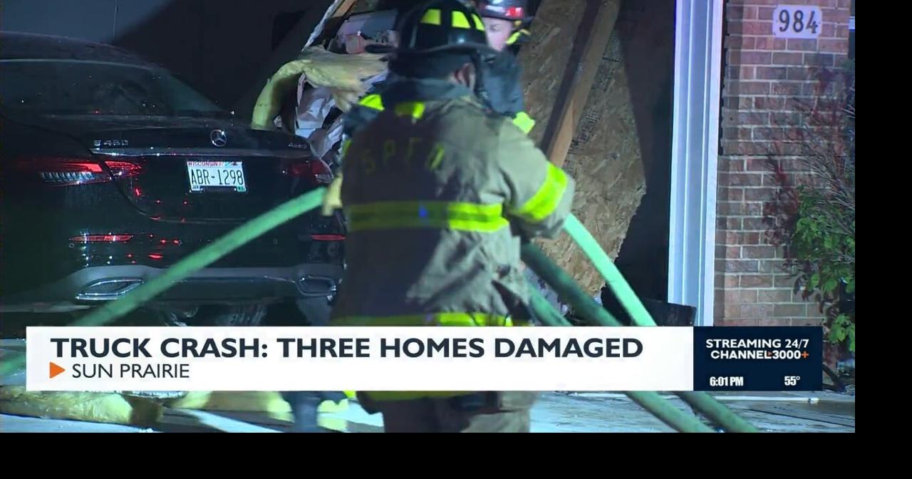Truck crashes into three homes at Sun Prairie senior living community