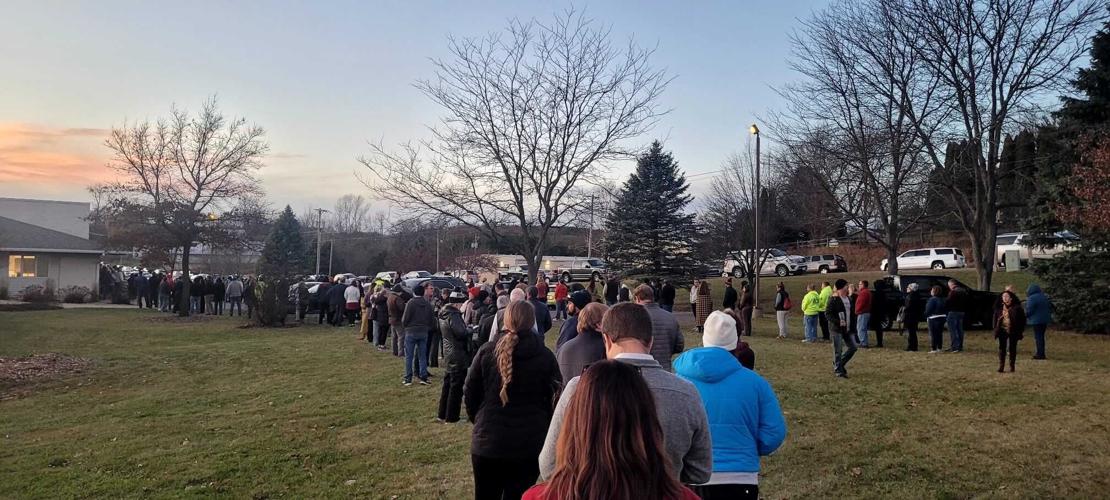 Wait times of 2+ hours reported at Middleton polling location; clerk
