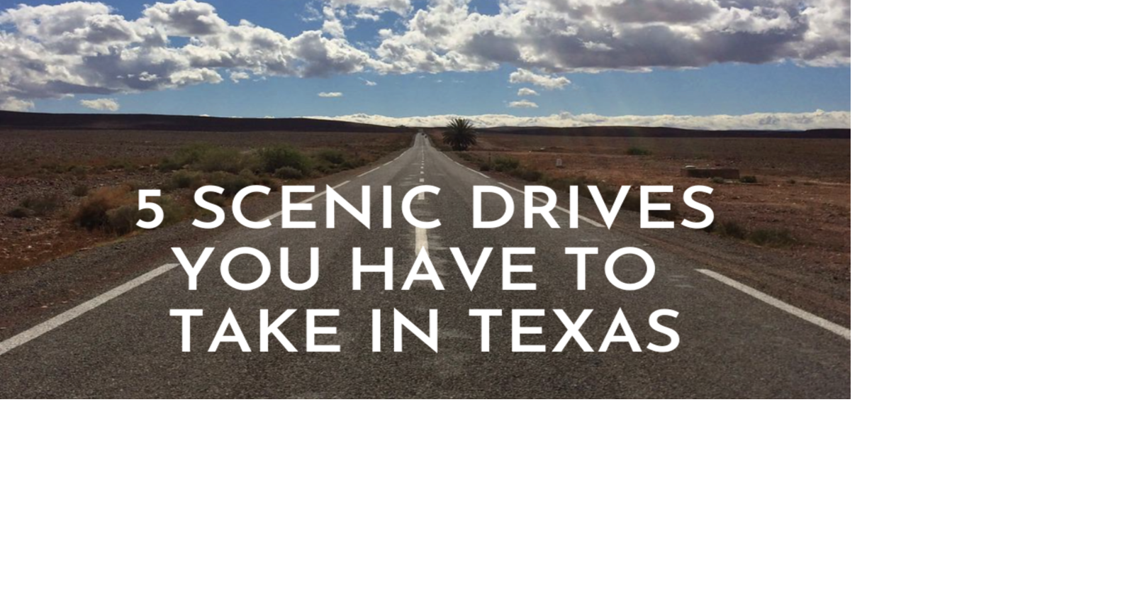 Scenic Drives Near Dallas, Texas, Blog