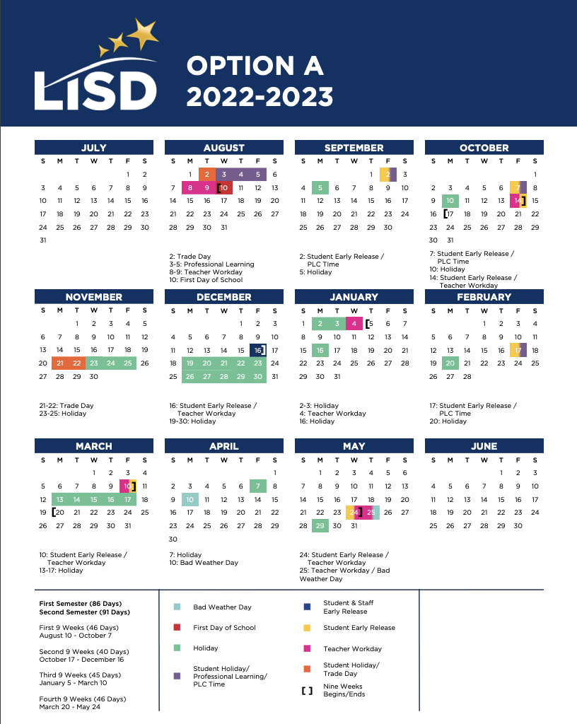Here is Lewisville ISD's 2022-2023 school calendar | Cities |  checkoutdfw.com