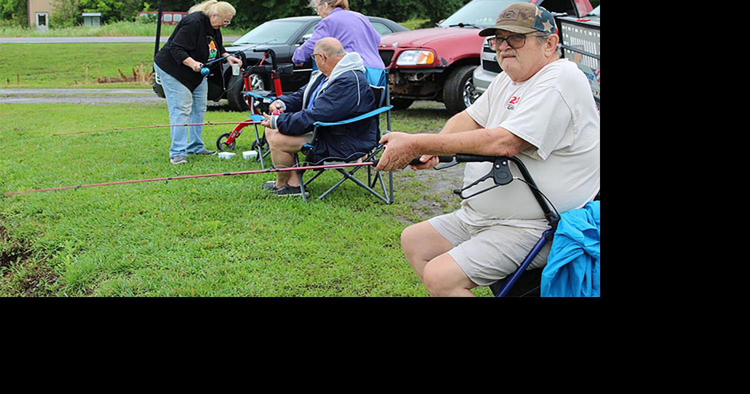 Vets' fishing day captures interest despite rain