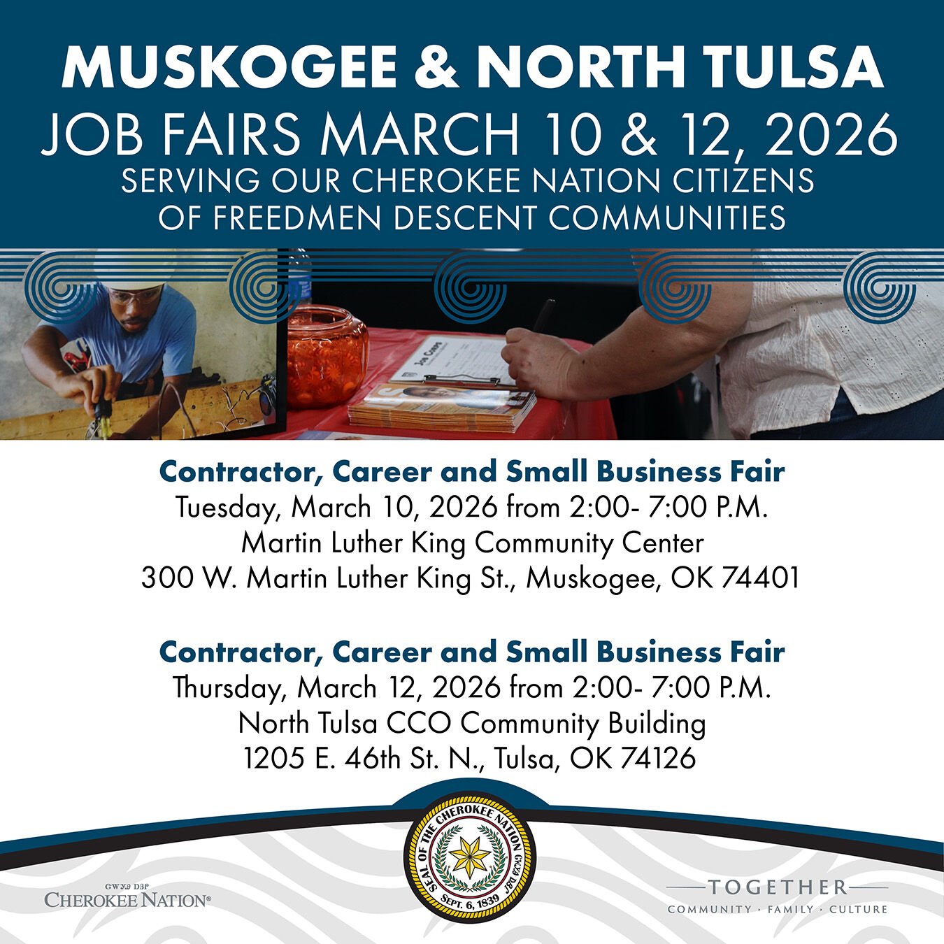 Cherokee Nation to host career, small business fairs in Muskogee and ...