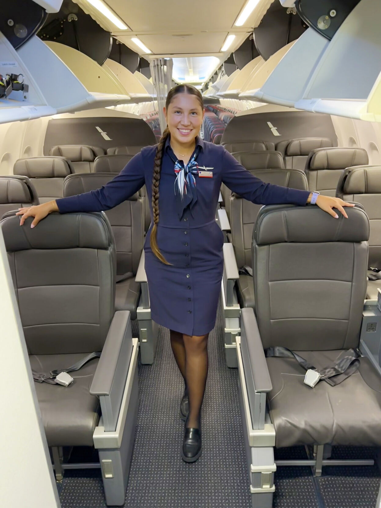 CN citizen enjoying her new career as a flight attendant | People