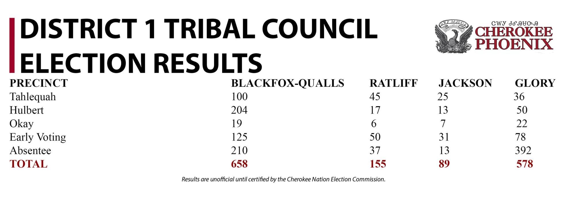 2023 Cherokee Nation election results D1