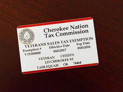 Vet sales tax exempt cards above 360 mark | Services 
