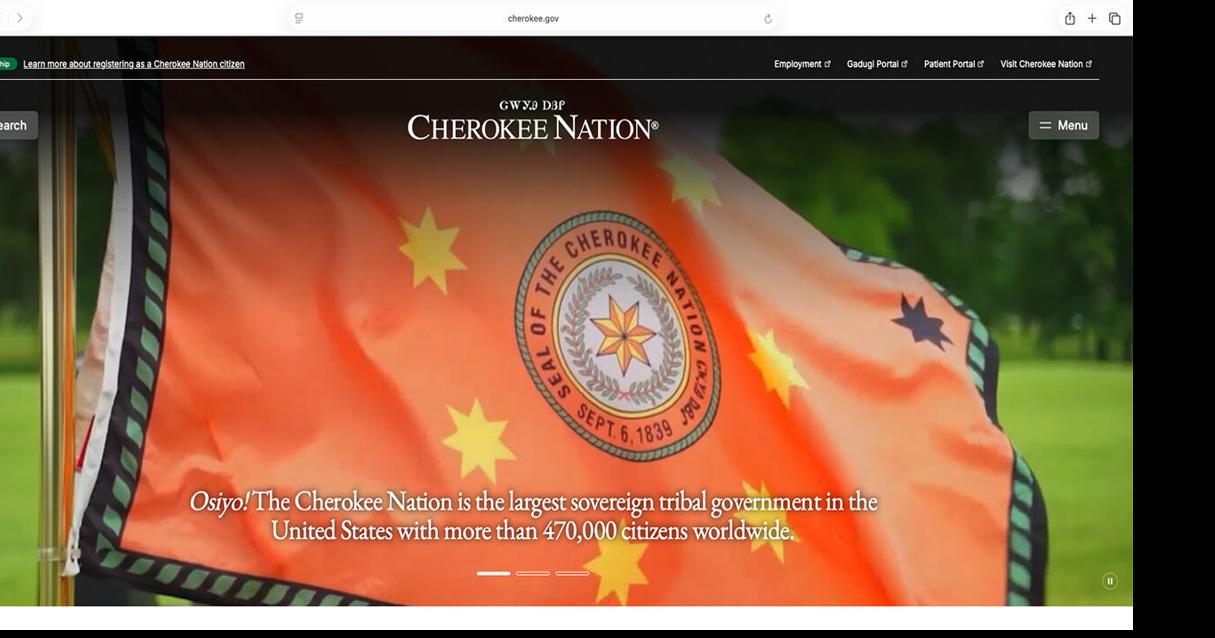 Cherokee Nation launches new website, Cherokee.gov