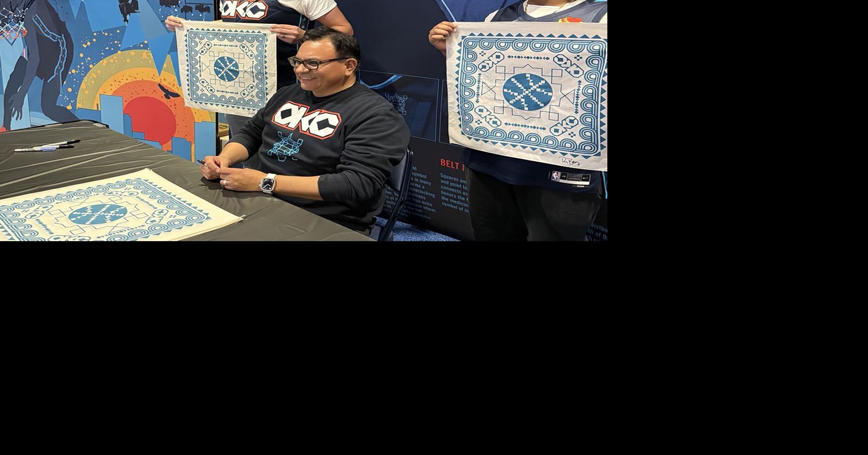 Two Cherokee artists featured by the Oklahoma City Thunder