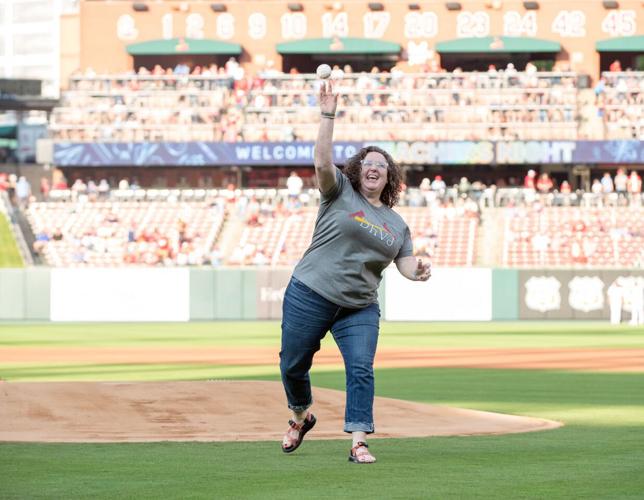 Westville Teacher of The Year throws out first pitch at St. Louis Cardinals  game, Education
