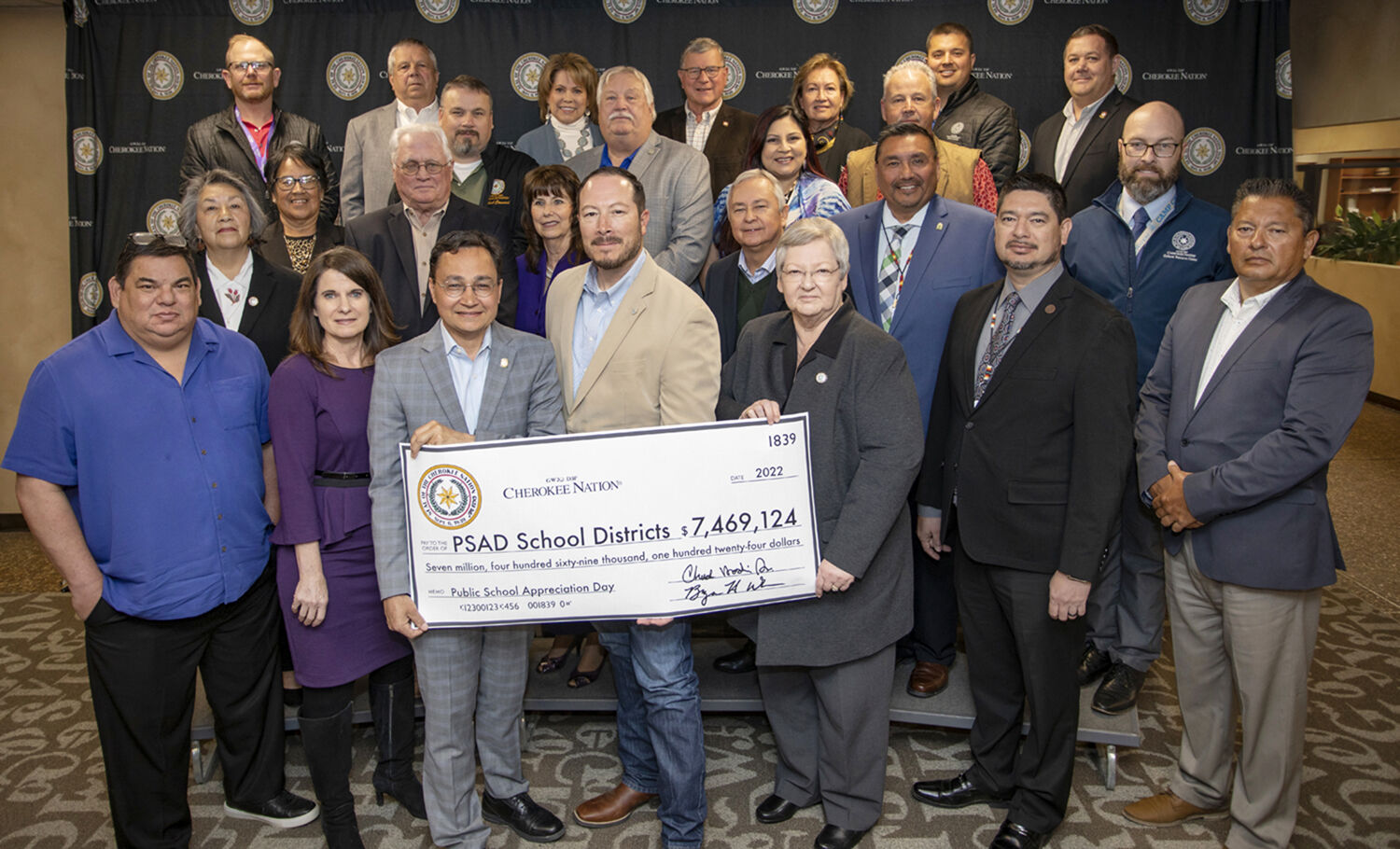 Cherokee Nation contributes record $7.5M to 107 school districts