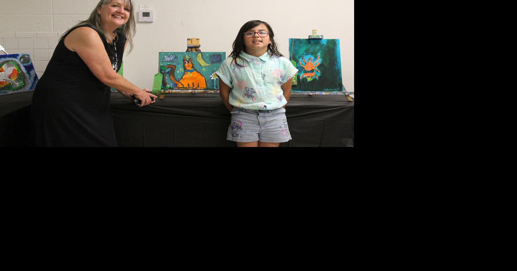 Students showcase art inspired by a Cherokee story