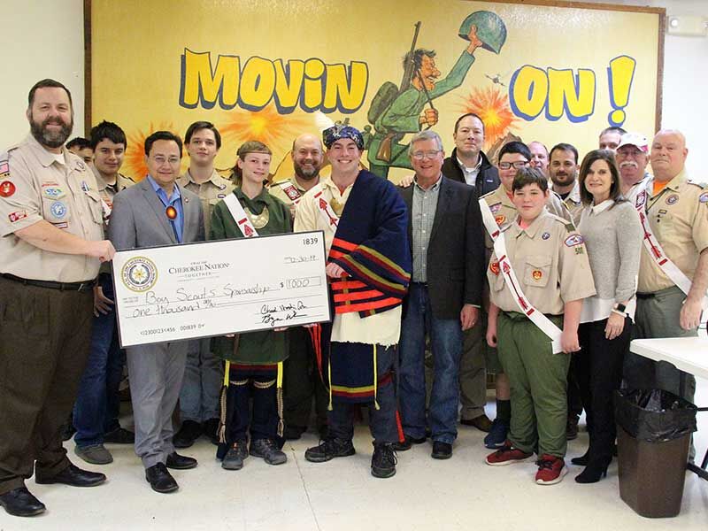 Cherokee Nation donates to Boy Scout troop seeking Cherokee