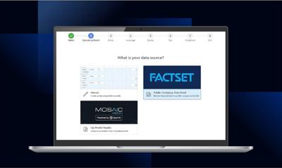 Mosaic's automated model builder powered by FactSet data.