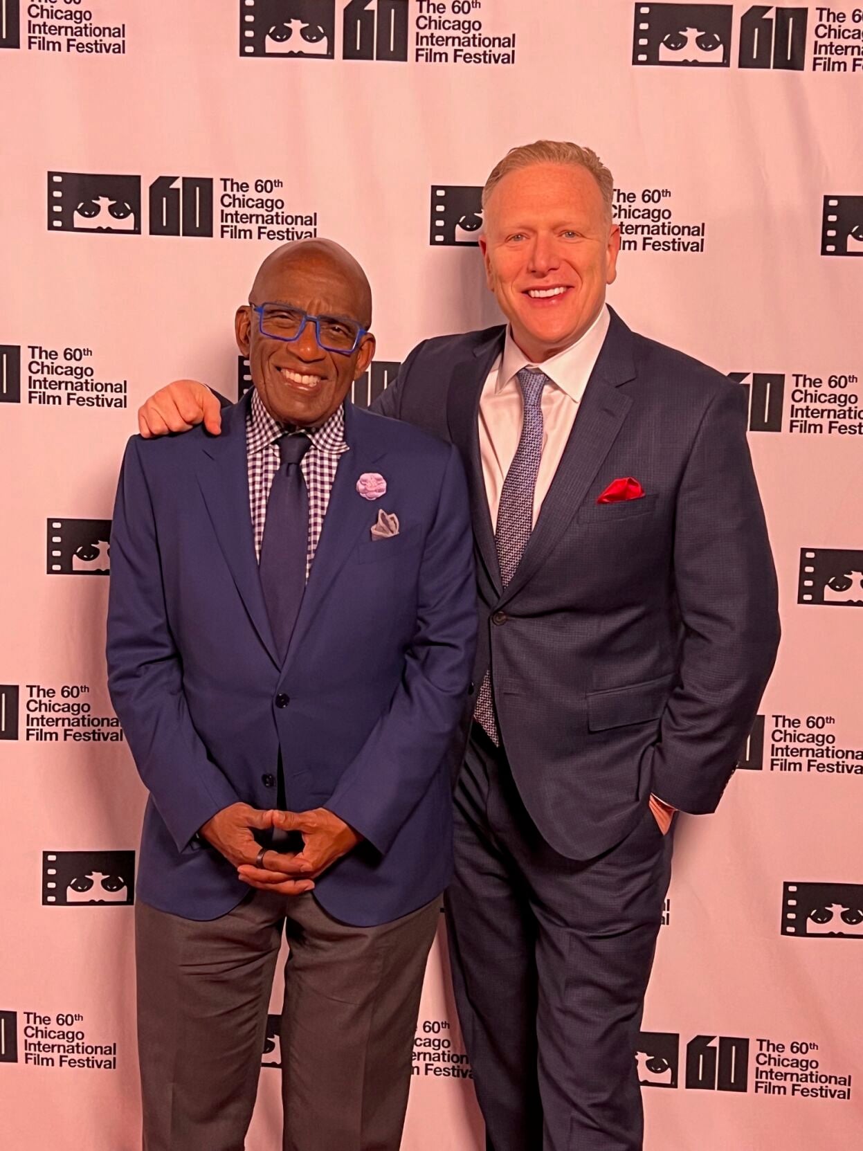 Emcee Al Roker and CIFF board member Jon Harris. (Photo Candace Jordan)