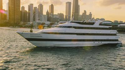 Music of the Baroque’s June 2, 2027, cruise pairs Handel, dinner and Navy Pier fireworks while supporting Chicago music education. (MOB photo of The Odyssey)