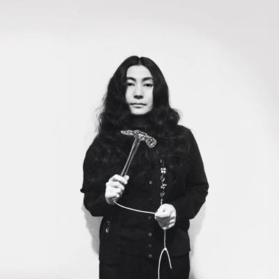 Yoko Ono with Glass Hammer, 1967, from Half-A-Wind Show, Lisson Gallery, London. © Yoko Ono. (Photo by and © Clay Perry courtesy of MCA Chicago)