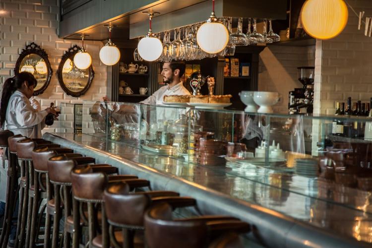 Mercat Bistro countertop seating