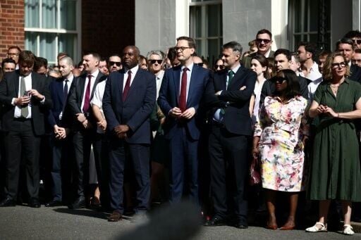 Starmer's resignation speech was made in Downing Street in front of senior ministerial colleagues and aides