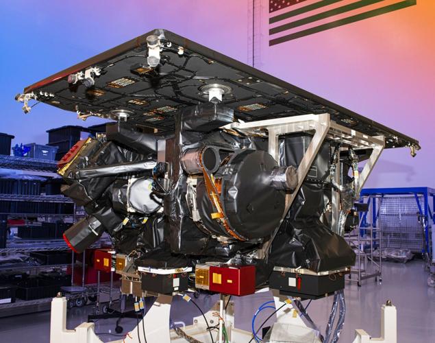BAE Systems successfully delivered NOAA’s Space Weather Follow On – L1 (SWFO-L1) satellite. The SWFO-L1 observatory will track coronal mass ejections and measure solar wind. (Credit: BAE Systems)