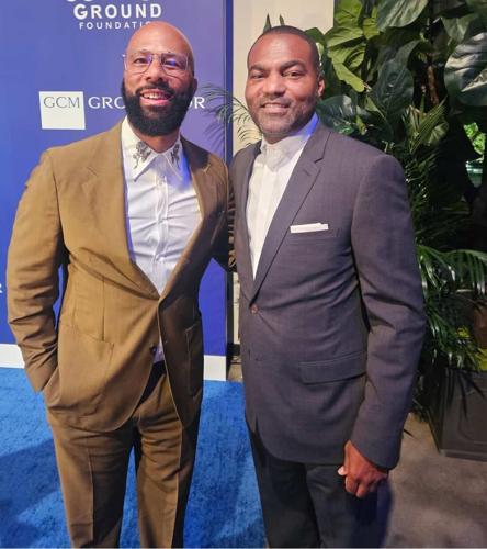 Common and Marc Brooks. (Parrish Lewis Photography)