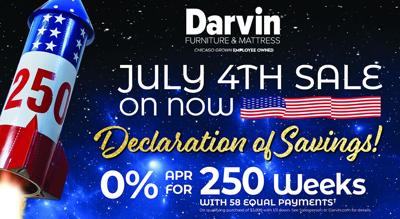 Darvin Furniture & Mattress' BIG July 4th sale is going on now through July 6.