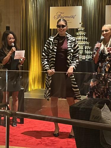 Chic faux zebra coat, part of the G by Giuliana Collection, is $149.95 on Home Shopping Network. (Photo by Candace Jordan)