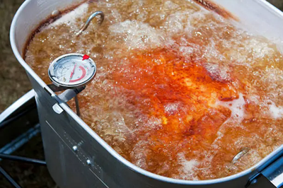 Safety tips and essential equipment for deep frying Thanksgiving turkey