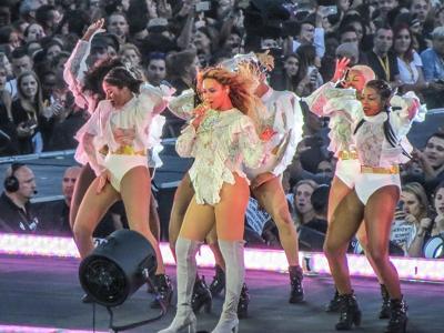 Beyoncé performing during The Formation World Tour in Brussels, Belgium, on July 31, 2016 (Wikimedia Commons)