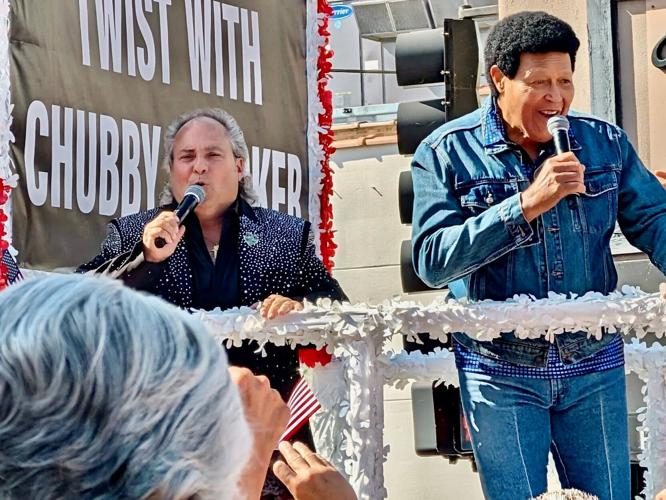Ron Onesti brought Priscilla Presley, Chubby Checker and other rock n' roll icons to the Arcada Theatre to celebrate its 100th birthday. (Kathy Mondelli photo)